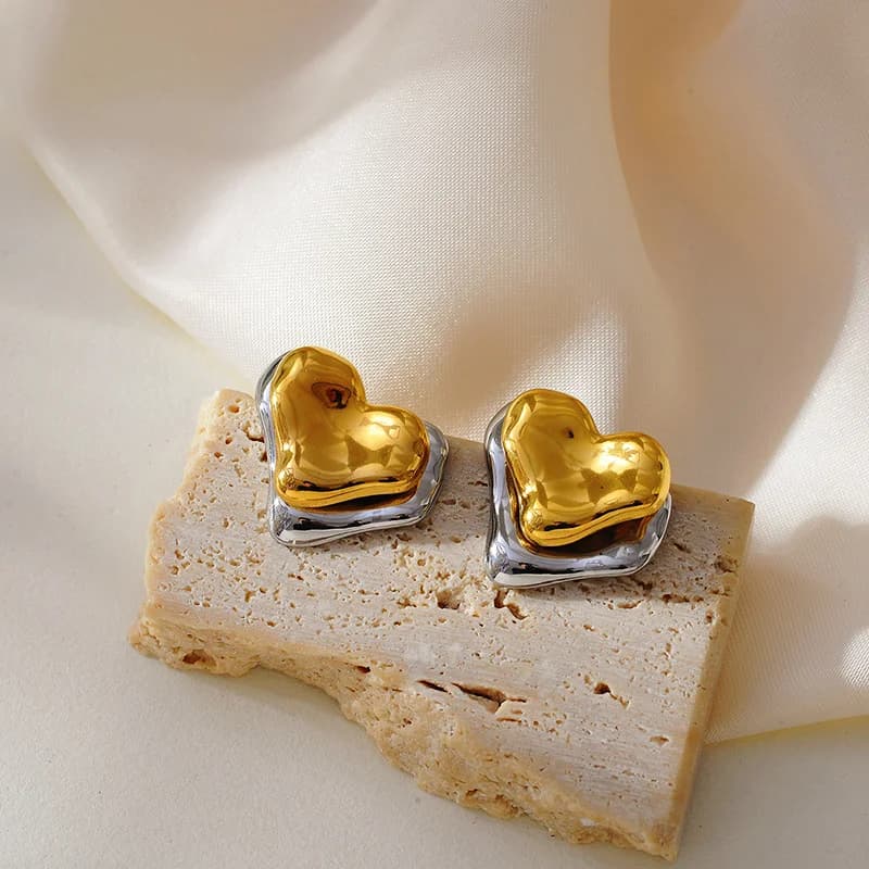 316L Stainless Steel Creative Irregular Stud Earrings