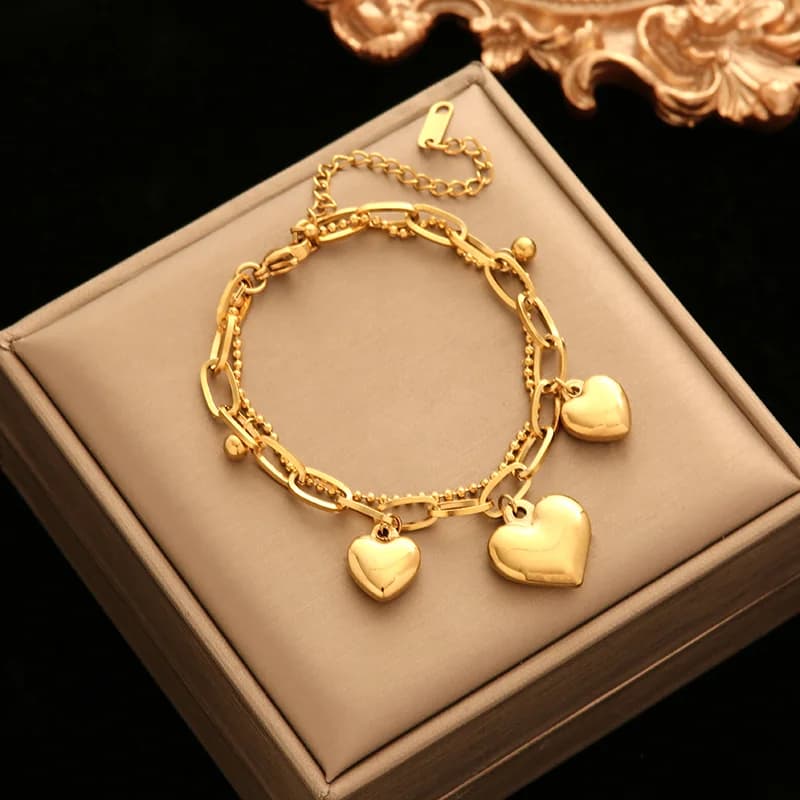Cubic Zirconia Butterfly Chain Bracelet